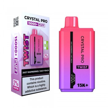 Crystal Pro Twist 15000 Puffs Juicy Raspberries / Juicy Peach