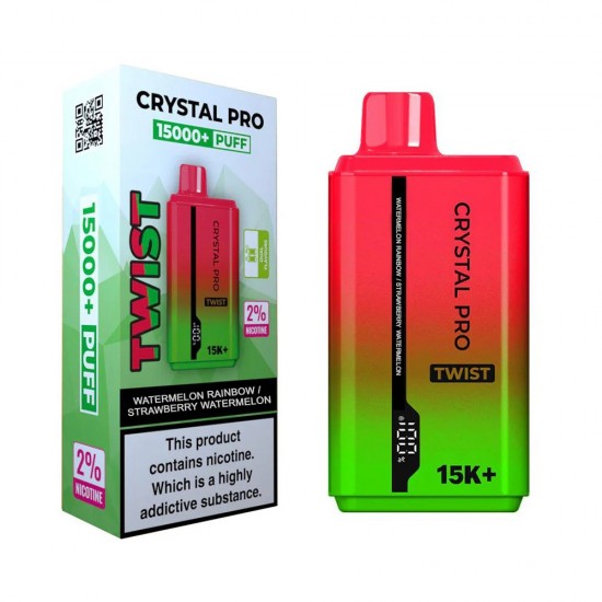 Crystal Pro Twist 15000 Puffs Watermelon Skittles / Strawberry Watermelon