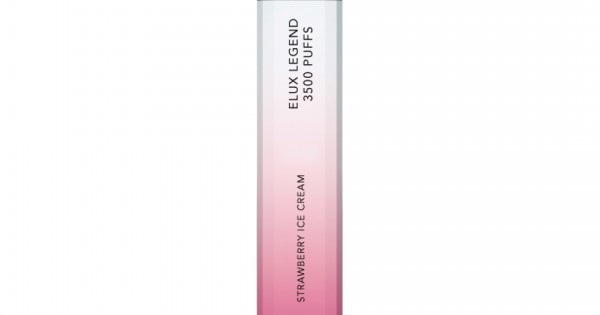 ENE Elux Legend 3500 Strawberry Ice Cream Disposable Vape - Strawberry Ice  CreamVapesdirect