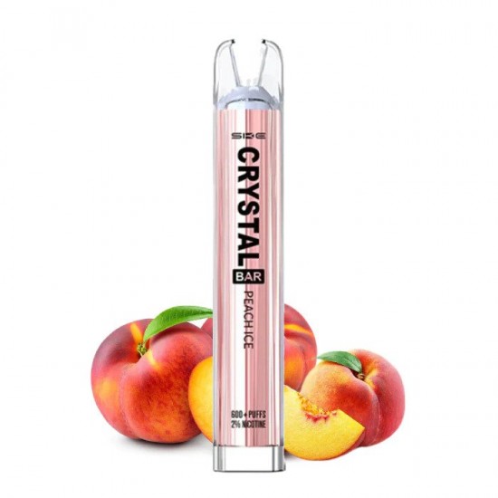 SKE Crystal Bar Peach Ice 600 Puff Disposable Vape