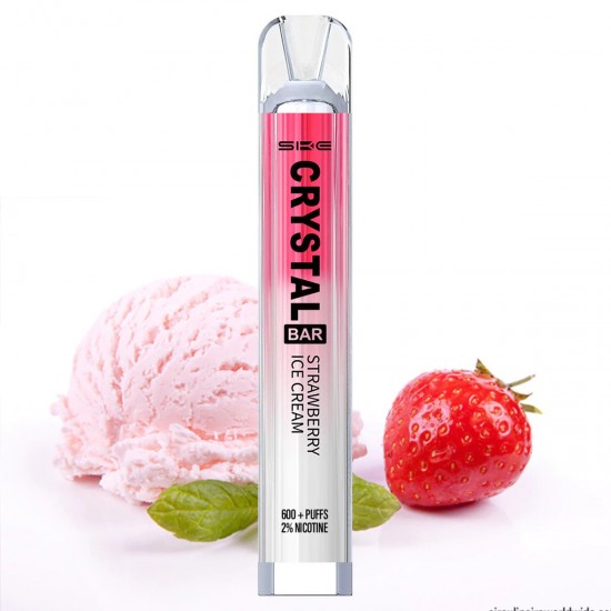 SKE Crystal Bar Strawberry Ice Cream 600 Puff Disposable Vape