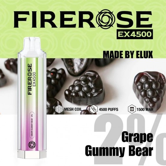 Elux FireRose 4500 Grape Gummy Bear