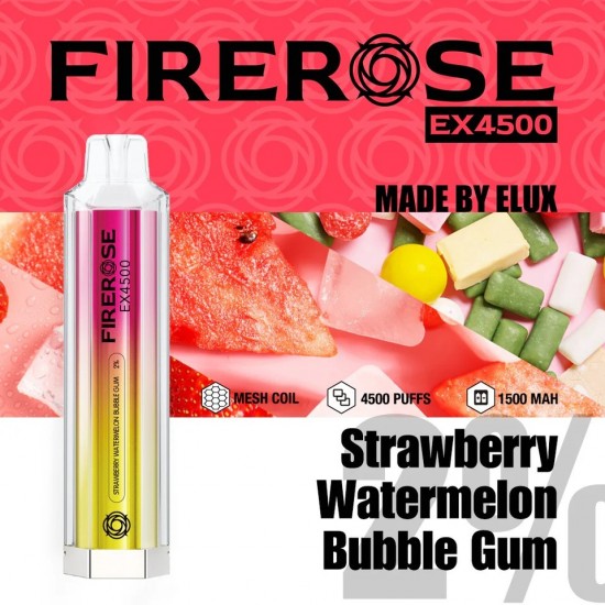 Elux FireRose 4500 Strawberry Watermelon BubbleGum